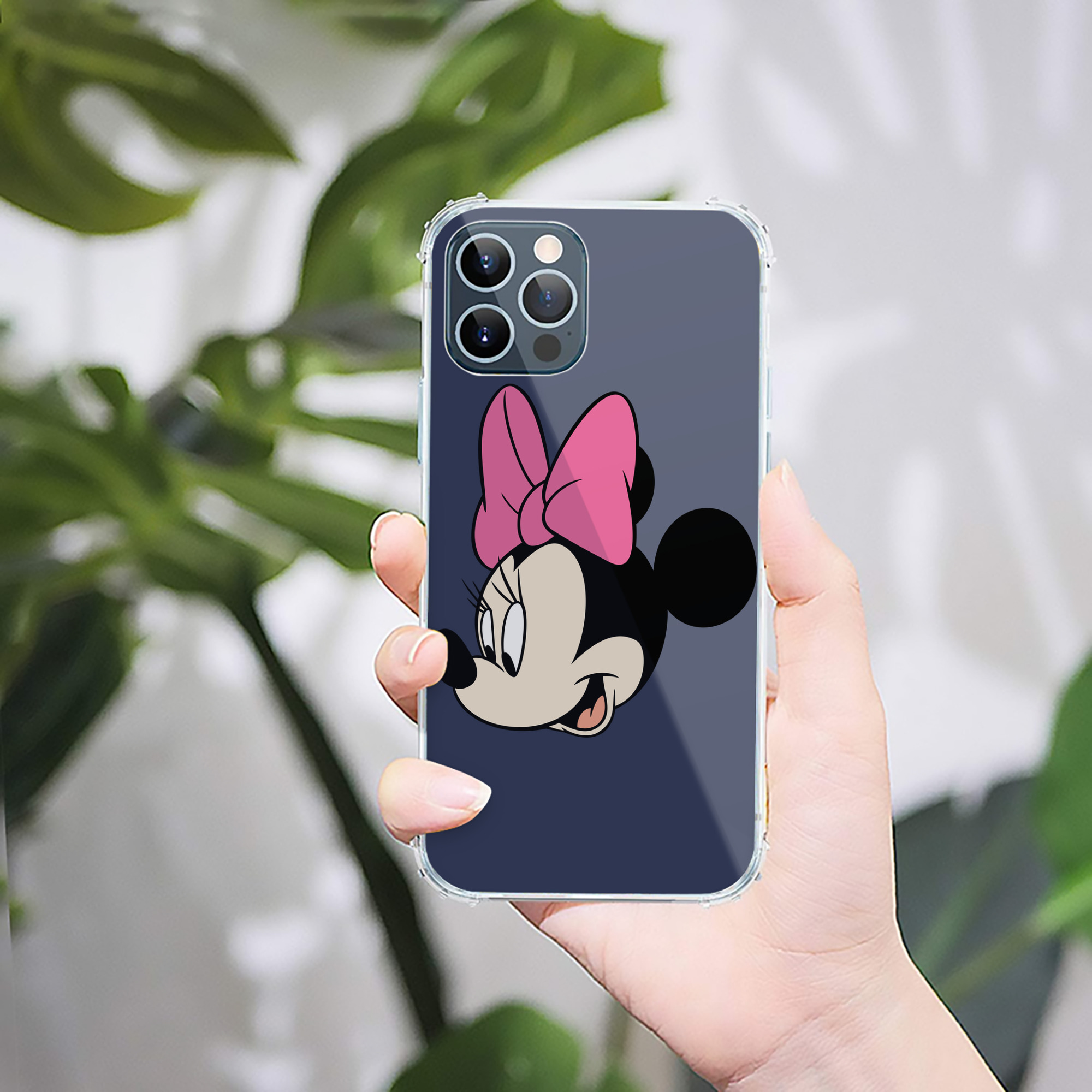 （画像用） ミッキーマウス Mickey Mouse 【iPhone 12シリーズ対応】透明スマホケース（クリアソフトケース）